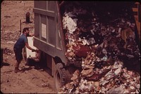 Dumping Garbage at the Croton Landfill Operation 08/1973. Photographer: Blanche, Wil. Original public domain image from Flickr