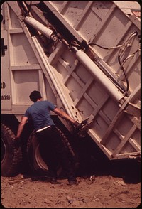 Working at the Croton Landfill Operation. Original public domain image from Flickr