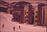 West Village Condominiums Follow a Ski Slope at Snowmass Mountain 01/1974. Photographer: Hoffman, Ron. Original public domain image from Flickr