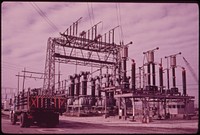 Electric Power Station, Built on Marshland on Staten Island 05/1973. Photographer: Tress, Arthur. Original public domain image from Flickr