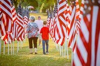  American flags at field of honor