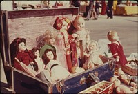 Assortment of Dolls at a Flea Market in White Cloud, Kansas near Troy. It Is Sponsored by the Ma Hush Ka (White Cloud) Historical Society to Raise Money for the Local Museum Housed in the 100-Year-Old Schoolhouse.