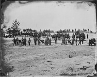 Ringgold Battery on drill by Mathew Brady. Original public domain image from Flickr