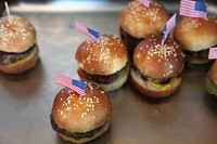 Mini burgers. Original public domain image from Flickr