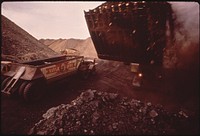 Strip Mining Operations at the Navajo Mine of the Utah Construction and Mining Company. The Navajo Mine Services the Four Corners Generating Plant 06/1972. Photographer: Eiler, Lyntha Scott. Original public domain image from Flickr