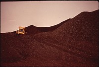 Coal Truck Drives Along Man-Made Cut in Moenkopi Wash. The Wash Had Been A Water Supply For Hopi Indians. Photographer: Eiler, Terry. Original public domain image from Flickr