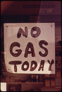 Gasoline Stations Such as This One at Lincoln City Were Closing Earlier and Staying Closed Longer, Including the Weekends During the Oregon Gasoline Shortage in the Fall of 1973.