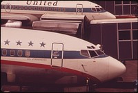 At Portland International Airport 05/1973. Photographer: Falconer, David. Original public domain image from Flickr