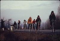 School Children, Were Forced to Use Their Bicycles on Field Trips During the Fuel Crisis in the Winter of 1974.