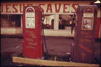 Gasoline Stations Abandoned During the Fuel Crisis in the Winter of 1973-74 Were Sometimes Used for Other Purposes.