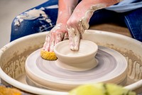 Pottery class, Jaycee Park, USA