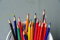 Colored pencils, art supplies