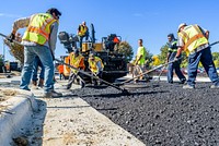 Town Creek Culvert construction at 3rd Street, October 31, 2018. Original public domain image from Flickr