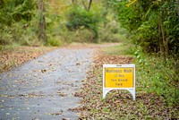 Fall wellness walk sign