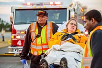 PGV Emergency Drill, Live disaster drill simulates a plane crash and emergency response at Pitt-Greenville Airport. Thursday, March 21, 2019. Original public domain image from Flickr