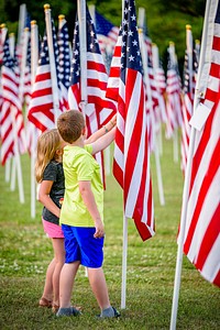  American flags at field of honor