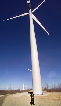 TVA Wind Mills Buffalo Mnt. 200505-250-1903 DOE photo Lynn Freeny Oak Ridge Tennessee.