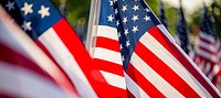  American flags at field of honor