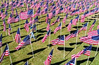  American flags at field of honor