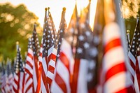  American flags at field of honor