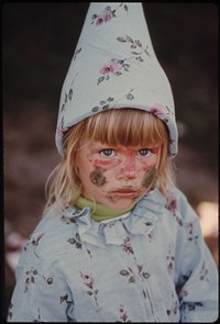 Participant in a Kiddies Parade, an Annual Event Held Early in the Evening During the Summer in New Ulm, Minnesota.