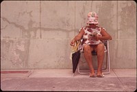 Resident of a South Beach Retirement Hotel. Photographer: Schulke, Flip, 1930-2008. Original public domain image from Flickr