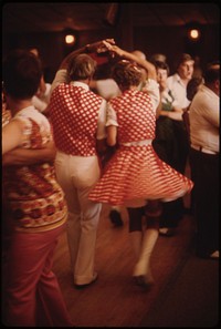 Polka Dancers at the Gibbon Ballroom in Gibbon, Minnesota 20 Miles North of New Ulm. It Was Headquarters for Gibbon Polka Days, Four Days of Dancing to Both German and Polish Polkas.