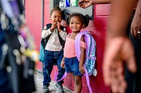 Back to School Cops & Barbers Free Haircut & Backpack Giveaway event, August 21, 2019, North Carolina, USA. Original public domain image from Flickr