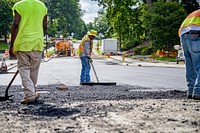 Town Creek Culvert construction site, July 23, 2019. Original public domain image from Flickr