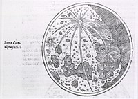 A phase of the moon. The lunar surface. Original public domain image from Flickr