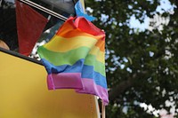 LGBTQ flag. Original public domain image from Flickr