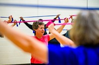 Fitness programming at Greenville Aquatics & Fitness Center, January 6, 2020. Original public domain image from Flickr