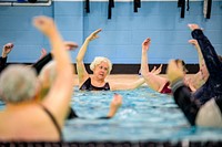 Fitness programming at Greenville Aquatics & Fitness Center, January 6, 2020. Original public domain image from Flickr