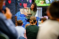 World Read Aloud Day celebrated at Sheppard Memorial Library, February 5, 2020, North Carolina, USA. Original public domain image from Flickr