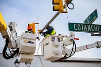 Construction crews make final preparations before Reade Circle and Cotanche Street open later in the week, Town Creek Culvert, February 10, 2020. Original public domain image from Flickr