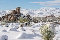 Headstone Rock in snow