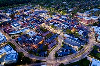 Greenville town at night