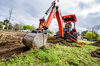 Construction begins on new affordable housing in the Lincoln Park neighborhood on March 26, 2020. Original public domain image from Flickr