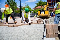 Construction continues on Town Creek Culvert along Reade Circle, May 4, 2020. Original public domain image from Flickr