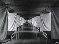 U.S. Army. Camp Hospital No.11, St. Nazaire, France: Contagious Ward. Original public domain image from Flickr