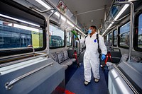 GREAT bus sanitizing, December 4, 2020, North Carolina, USA. Original public domain image from Flickr