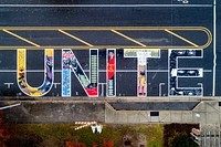 The completed 1st Street mural, December 14, 2020, North Carolina, USA. Original public domain image from Flickr