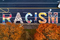 The completed 1st Street mural, December 14, 2020, North Carolina, USA. Original public domain image from Flickr