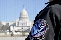 U.S. Customs and Border Protection officers with the Office of Field Operations stand their posts as they support security operations of the 59th Presidential Inauguration in Washington D.C, January 19, 2021.