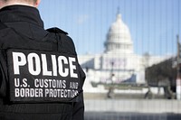 U.S. Customs and Border Protection officers with the Office of Field Operations stand their posts as they support security operations of the 59th Presidential Inauguration in Washington D.C, January 19, 2021.