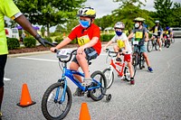 Bicycle Rodeo, Greenville PD's Police Athletic League (PAL) Program, September 12, 2022, North Carolina, USA.. Original public domain image from Flickr