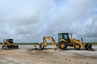 169th Fighter Wing hosts runway repair demonstration follow up (U.S. Air National Guard photo by Senior Master Sgt. Edward Snyder, 169th Fighter Wing Public Affairs). Original public domain image from Flickr