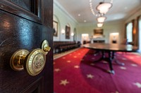Details of the Cabinet Room of the White House. Original public domain image from Flickr