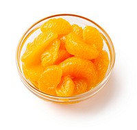 Mandarin orange slices, clear bowl. Original public domain image from Flickr