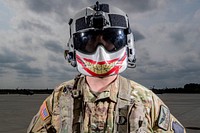 US soldier in a helmet. September 14, 2021. Original public domain image from Flickr